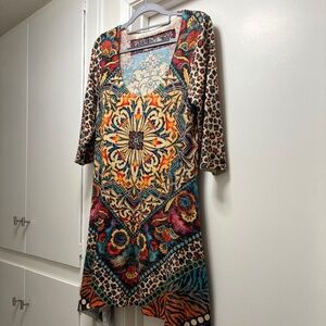 Amma made in LA patterned dress - size medium